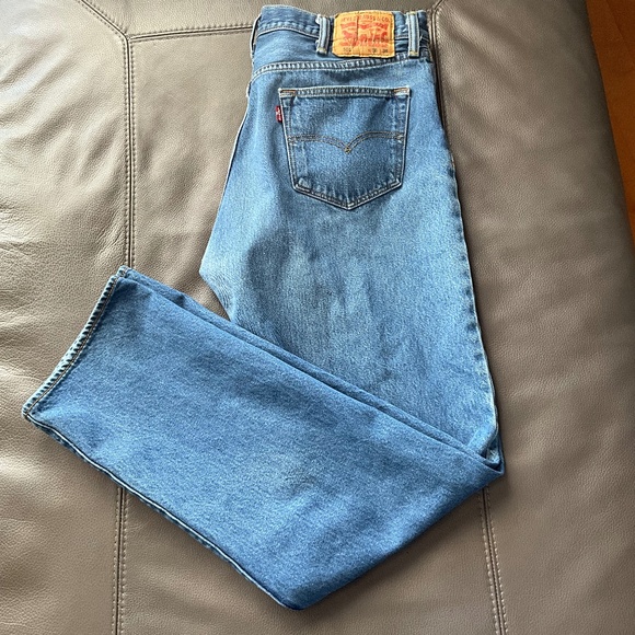 Levi's Other - Levi’s Men 501 38 x 36 Classic Button Fly Straight Leg Jeans Tough Original Blue